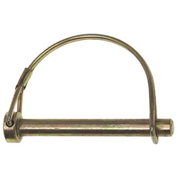 Double Hh Mfg 31982 0.31 x 2.25 in. Zinc Plated Round PTO Wirelock Pin- Yellow, 2PK 179908 - main